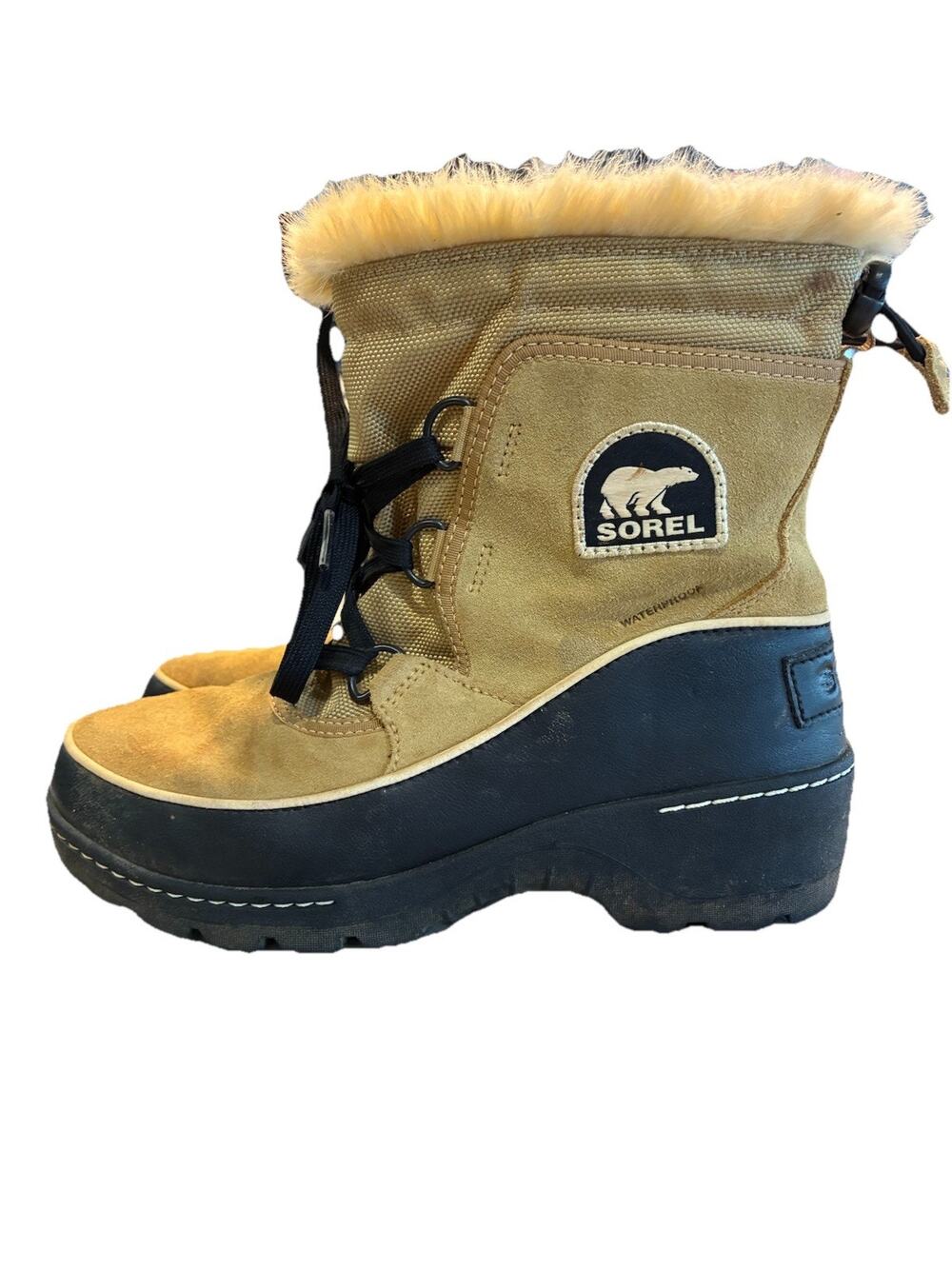 Sorel Women's Boots Tivoli II Curry/Black NL2532-373 US Size 6.5